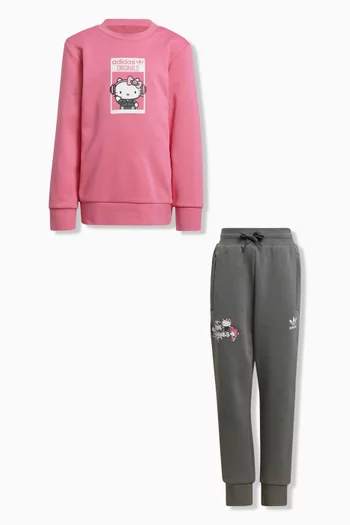 x Hello Kitty Top & Pants in Cotton-blend