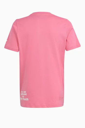 x Hello Kitty Trefoil T-shirt in Cotton