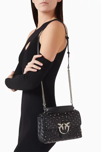 حقيبة ليدي لوف ميني بتصميم منفوخ جلد نابا