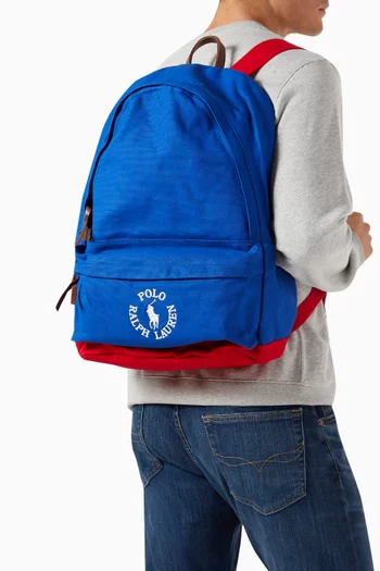 Logo Backpack in Cotton-canvas