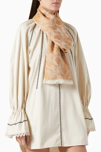Eleonor Stole in Wool, Silk & Linen
