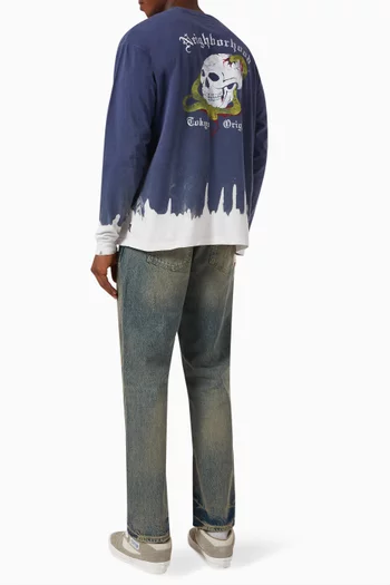 Savage Long-sleeve T-shirt in Dyed-jersey