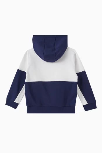 Racing Colour-block Hoodie in Cotton-blend