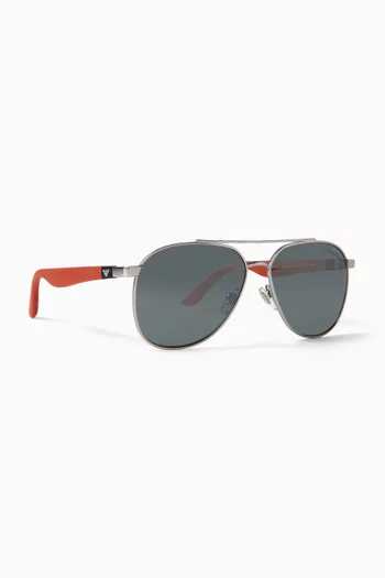 Aviator Sunglasses in Metal