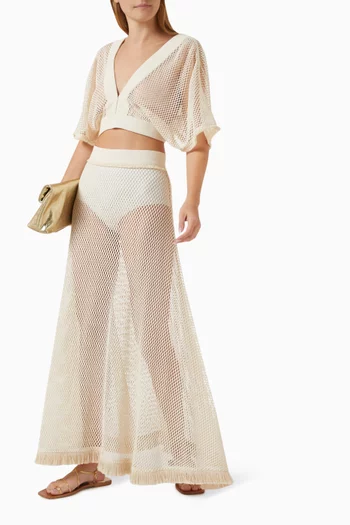 Petra Fishnet Co-ord Set in Cotton