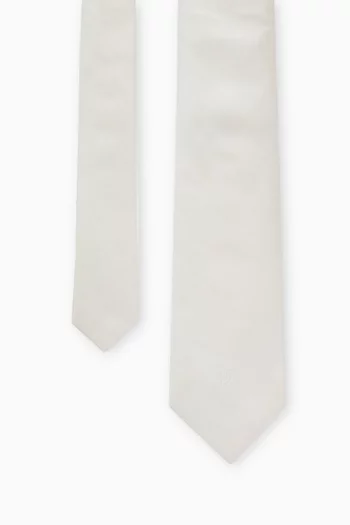 Sicilia Logo-embroidered Tie in Silk