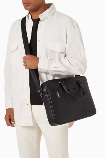 Modern Small Laptop Bag in Faux-leather