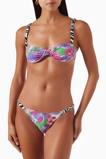 Soft Mixed Bikini Set in Stretch Nylon