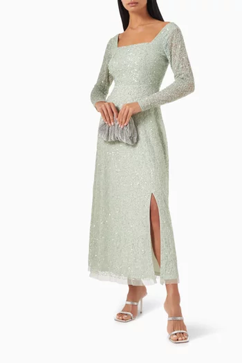 Embellished Midaxi Dress