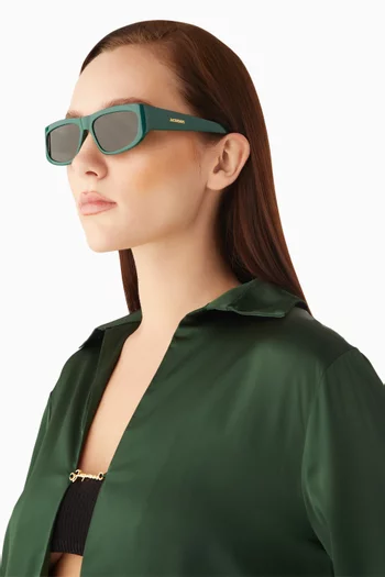 Les Lunettes Pilota Sunglasses in Acetate