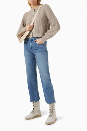 Sabine Straight Cropped Jeans in Denim