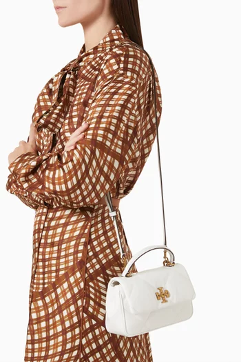 Kira Diamond Top-handle Bag in Nappa Leather
