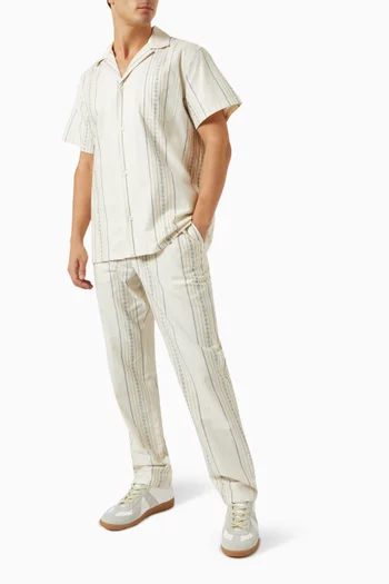 Porter Embroidery Pants in Cotton