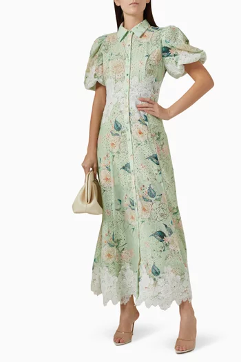 Musician Floral-print Maxi Dress