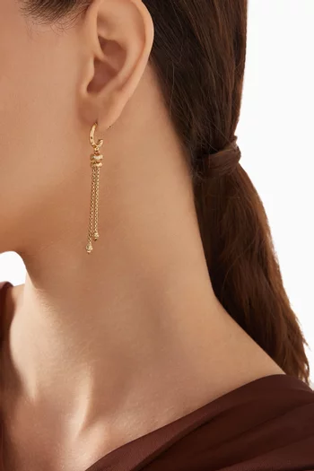 Stax Diamond Drop Earrings in 18kt Gold