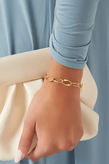 Ola Chain Bracelet in 18kt Gold-plated Sterling Silver