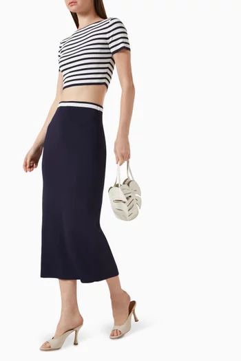 Katrina Midi Skirt in Compact-knit