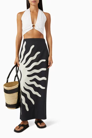 Magda Maxi Skirt in Cotton