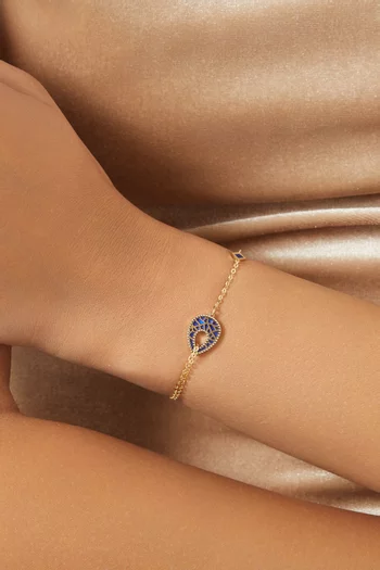 Amelia Maasai Reversible Bracelet in 18kt Gold