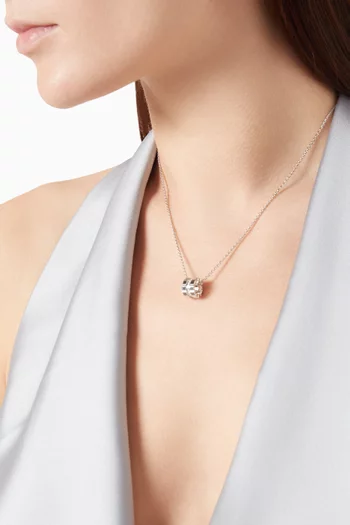 Ice Cube Diamond Necklace in 18kt White Gold