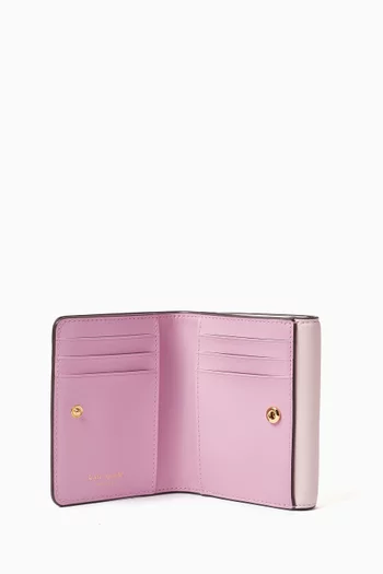 Dakota Bi-fold Flap Wallet in Leather