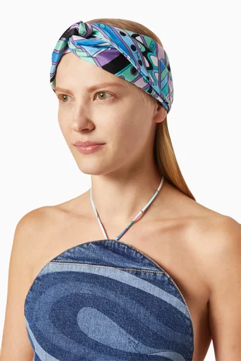 Vivara-print Headband in Stretch-nylon