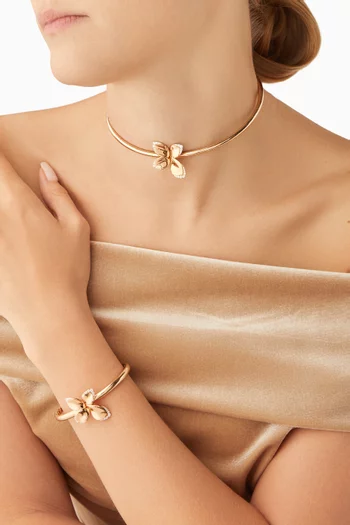 Giardini Segreti Diamond Choker Necklace in 18kt Rose Gold