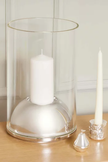 Large Oh! Hurricane Candle Holder in Stainless-steel