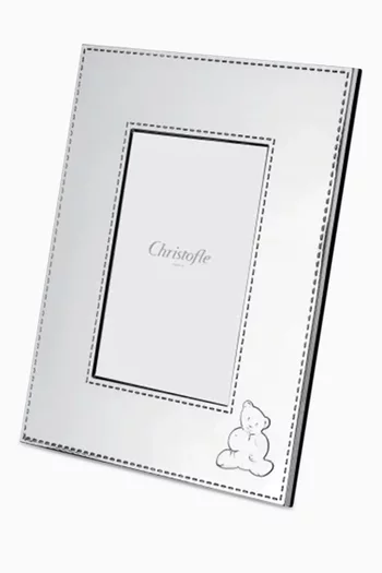 Charly Bear Picture Frame in Silver-plated