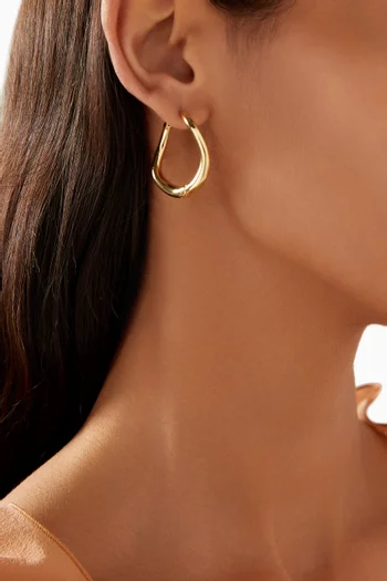 Kei Hoop Earrings in 14kt Gold-plated Brass