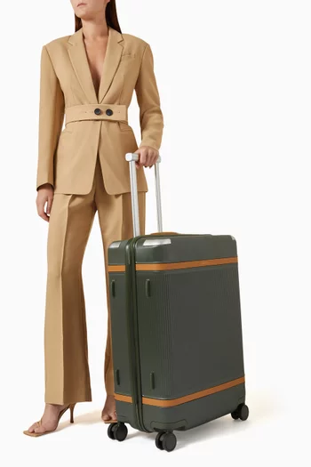 Aviator Grand Checked Luggage in Recycled Polycarbonate
