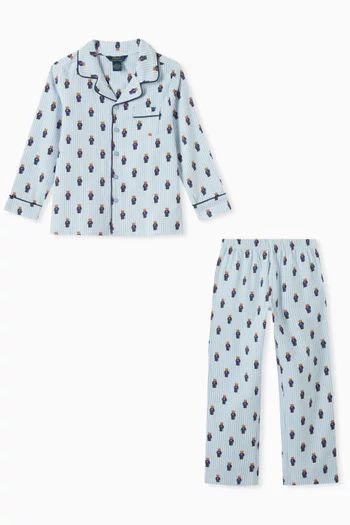 Polo Bear Pyjama Set in Cotton