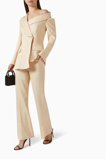 Asymmetrical Suit Jacket & Pants Set