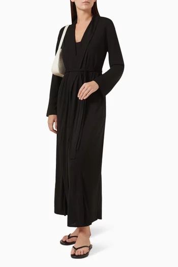 فستان طويل منسوج بحزام 12 ستوريز × إيرينا جولومازدينا