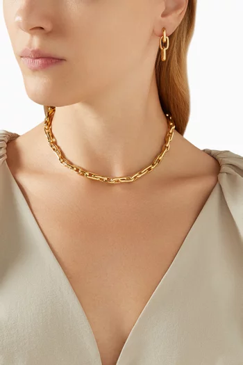 Forza Chain Necklace in 14kt Gold Vermeil