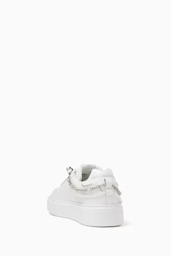 Maxi Kup Brooch Keeper Sneakers in Leather