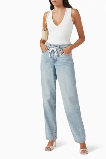 Good 90's Drawstring Jeans in Denim
