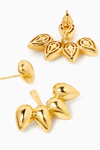 More Bold Stud Earrings in 24kt Gold Plated Sterling Silver