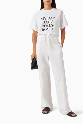 'My Dad Had A Rolls-Royce' Slogan T-shirt in Organic Cotton