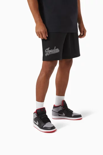 Air Jordan 1 Mid Sneakers in Smooth Leather