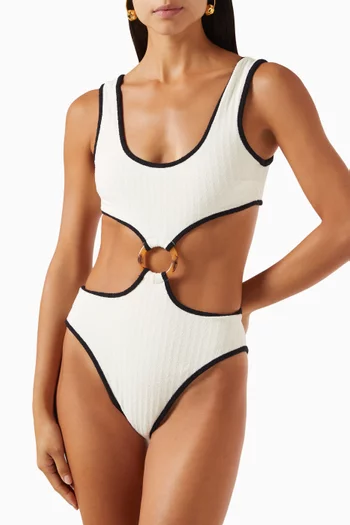 Ky One-piece Swimsuit in Terry Cloth