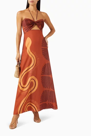 Mother of All Waters Maxi Dress in Cotton
