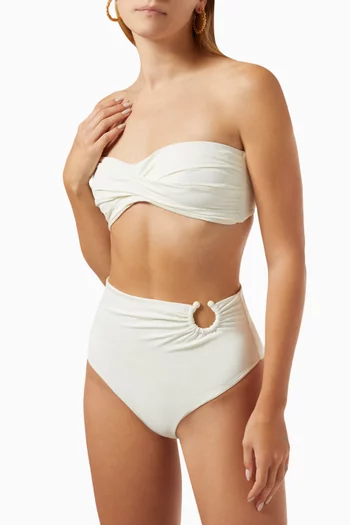 Taita High-waisted Bikini Briefs in Lycra