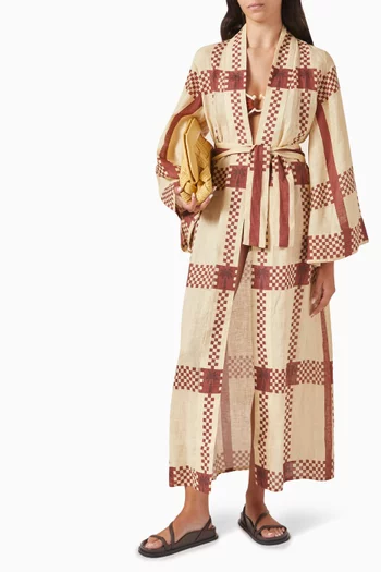 Boa Whisper Kimono in Linen