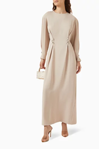 Bregee Embellished Maxi Dress in Crepe