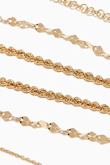 Luxe Layered Necklace in 18kt Gold