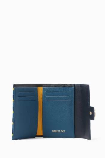 Pay Attention 6CC Wallet in Saga Jacquard