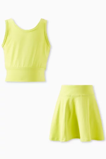 Cutout Tank Top & Skort Set