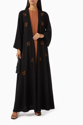 Bead Embellished Abaya Set