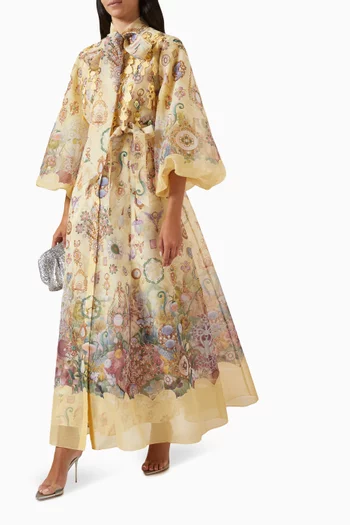 Beaujolais-B Printed Dress in Organza